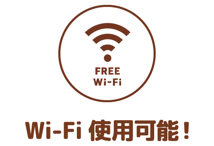 Wi-Fi使用可能！